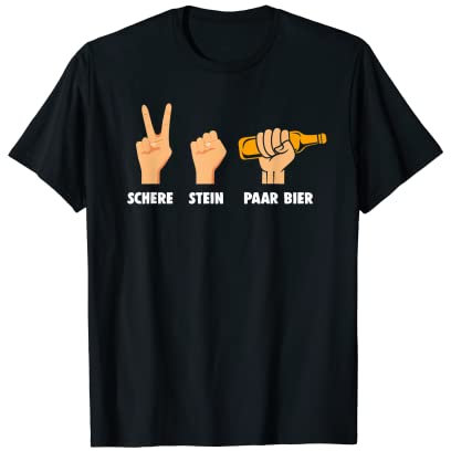 Paire de ciseaux en pierre pour bière, chope à bière, chope à bière et houblon T-Shirt