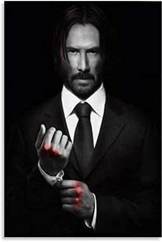 GPEIHANG Poster Und Gedruckte Keanu Reeves ist Schauspieler, Produzent, Regisseur (2) für Modern Family Decor Leinwand Malerei Wandkunst Bilder 15.7x23.6(40x60cm) Kein Rahmen