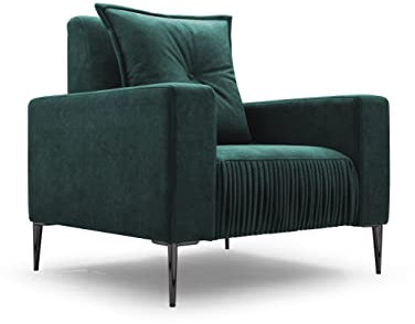 Fabryka Mebli Idźczak Sessel Polstersessel Rino Elegante Angenehm Relaxsessel Einzelsessel Holzbeine - Innovatives Stilvoller Allrounder Modern Desing (Vena 4)