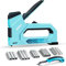 SHALL 6-in-1 Heftpistole Heavy Duty - Polster-Heftgerät Nagelpistole mit 4000 Zählklammern Manueller Nagler mit Heftklammerentferner für Holz, Handwerk, Stoff, Kabel, Wand, Dekoration, Möbel