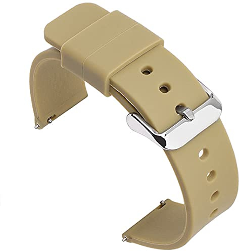Shieranlee Quickfit Armband, Silikon Kompatibel mit 12MM 14MM 16MM 18MM 19MM 20MM 21mm 22MM 24MM Watchband Watch Strap
