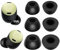JNSA Replacement Memory Foam Ear Tips Noise Canceling Foam Eartips Ear Plug Ear Tip Gels Compatible with Google Pixel Buds Pro, [Fit in Case],L/M/S 3 Size 3 Pairs,Black (FoamPixelPro3P)