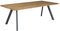 LC Garden Esstisch »Riviona« 200x100cm Teakholz recycelt Natur A-Fuß anthrazit