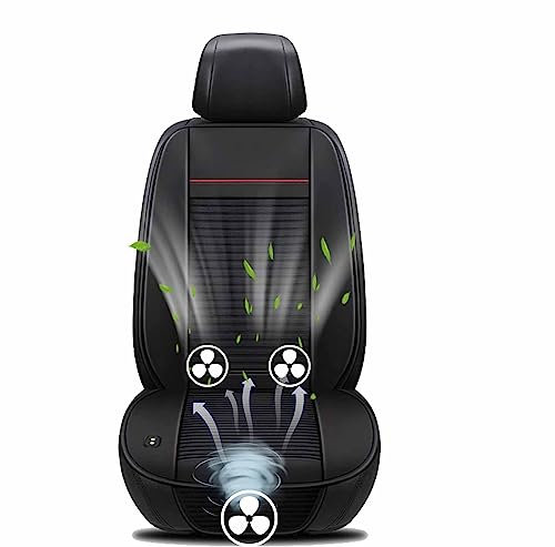 NOALED Funda Asiento Clima Coche, Funda Asiento ventilada, Funda Asiento refrigeración con Gran Volumen de Aire, 3 Niveles de refrigeración, Poco Ruido, ventilación Asientos 12V