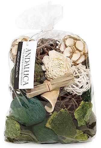 ANDALUCA Decorative Moss Balls Natural Bowl Filler Home Decor (Green Moss)