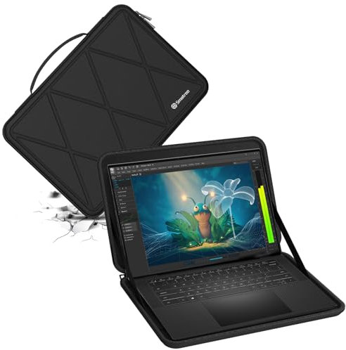 Smatree Custodia protettiva rigida in EVA per portatili Dell Precision 5570 Workstation da 15,6 pollici, per il laptop Dell XPS 15 9530 da 15,6 pollici Custodia impermeabile e antiurto (X8267)