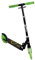 Muuwmi Lights Aluminium Scooter Glow - 200 mm Räder - ABEC 7 Lager - Höhenverstellbarer Lenker - Geeignet für Kinder - GS-Zertifiziert - Bis zu 100 kg - mit Leuchtrollen - Tretroller in grün-schwarz