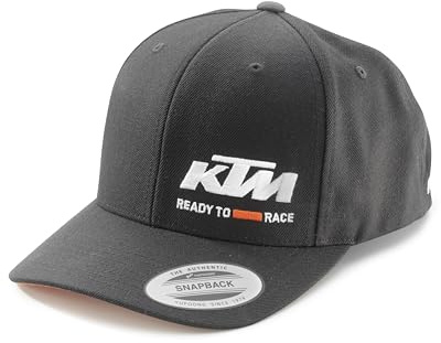 KTM Echte schwarze Rennkappe, Schwarz, L