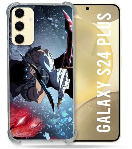 Cokitec Verstärkte Schutzhülle für Samsung Galaxy S24 Plus, Manga Solo Leveling Sung Schwert