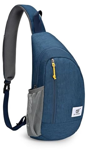 SKYSPER Brusttasche 9L Schultertasche Leichte Sling Bag Herren Klein Schulter Tasche Crossbody Backpack mit Anti-Diebstahl Umhängetasche für Wandern Reise