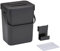 URBNLIVING 3L Wall Mounted Hanging Recycling Waste Bin Kitchen Cabinet Door with Handle & Lid - Wall-Mounted Garbage Bin for Kitchen Cabinet Door, Small Under Sink Trash Can for Cupboard, Bathroom