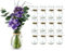 casavetro 12st Tee-Vase Blumen Tisch Dekoration Hochzeit Party Set Flasche Glas klar (12 Stück)