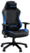 Anda Seat Luna Large Gaming Chair for Adults - Ergonomic Reclining Video Game Chairs, PVC Leather Computer Home Office Chair, Heavy Duty Neck & Back Lumbar Support - Black/Blue Folding Recliner Seat