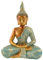 MF Buddha Statue Gelassenheit - Mintgrün und Gold, 25 cm
