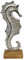 Goldbach Seepferdchen aus Aluminium auf Holzsockel 26cm groß Alu maritim Skulptur Geschenk Metall Seepferd