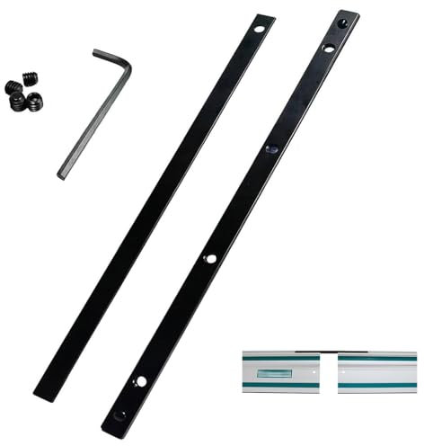 Amazleer 2 PCS Guide Rail Connector Set for Makita P-45777 Plunge Saw SP6000 198885-7, Guide Rail Connector Kit for DeWalt Guide Rail Joining Bar Connector for Festool Bosch (Rail Connector, 2, Count)