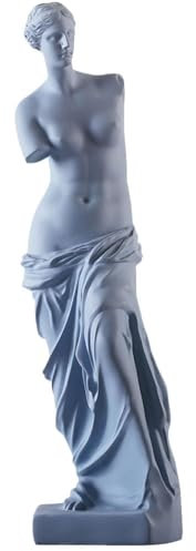 TOPBATHY 1pc Ornamenti in resina Statua di Afrodite Mini Scultura in gesso Figure maschili Piccola scultura Piccola Statua Romana Romana Braccio Dea Mini Figurine Scultura
