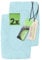 Emily´s Check 2er Pack Spannbezug für Nackenkissen Gesundheitskissen 1596.2323, 30-35 x 45-50 cm, hellblau