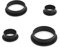 WJUAN Kabeldurchlass 4 Stück Schwarz Tisch Kabeldurchführung Zinklegierung Kabeldurchlass Schreibtisch Zwei Größen 35 mm und 60 mm für Organisieren von Desktop Kabeln
