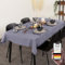 chambry Tischdecke 100% Bio Baumwolle Anthrazit 120cmx180cm Größe und Farbe wählbar robuste Tischwäsche ÖkoTex Zertifiziert Made in Germany