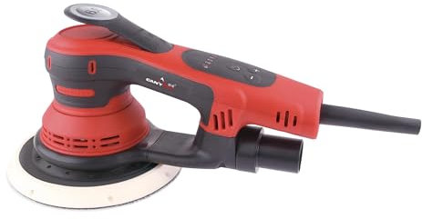 SPTA Elektrischer Exzenterschleifer, Bürstenloser Exzenterschleifer,mit 125mm/150mm Schleifteller,3mm Schleifhub, 5-Stufiger Drehzahlregelung bis 4.000-10.000 U/min, 20x Klett-Schleifpapier.-OS603EU