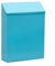 Briefkasten zur Wandmontage, abschließbar, elegante Eisenkonstruktion, Briefkasten mit zuverlässigem Verriegelungsmechanismus für Sicherheit zu Hause (blau)