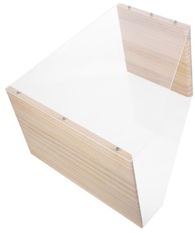 CHILDWEET Vinyl Record Storage Unit Record Shelves Cd Tower Sturdy Wooden Organizer Display Case for Dvds