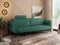 MKS MEBLE 3 Sitzer Sofa mit Schlaffunktion Schlafsofa mit Metallgestell Couch mit Schlaffunktion Bettsofa mit Großer Liegefläche von 200 L × 140 B - Grün Strukture - Salento