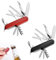 2 Pezzi Coltellino tascabile coltello pieghevole Coltellino Svizzero,coltello tascabile coltello multiuso Campeggio,mini coltello 11 Funzioni（Rosso e Nero）