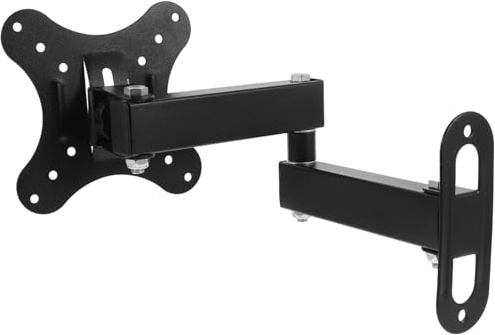 Homoyoyo Monitor Stand Monitors Adjustable Display Bracket Screen Mounted Television Living Removable Wall Mounts Iron Black