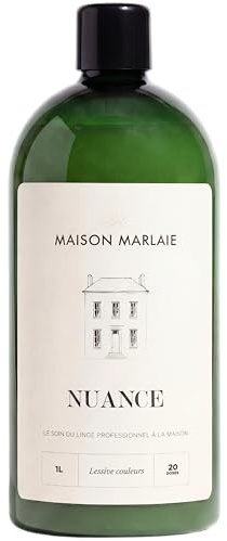 NUANCE Maison Marlaie - Lessive Liquide Couleurs Concentrée | Lessive Hypoallergénique | Couleur Protégée | Linge Délicat | Laine et Délicat | Fabriquée en Italie | Couleurs Vives | 1L