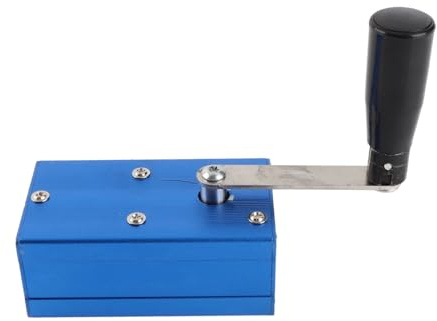 EMUKOEP Handgenerator Kurbel, Notfall Telefonladegerät mit COB-Licht | Dreiphasiger bürstenloser DC-Motor, Aluminiumlegierung Gehäuse, Tragbare Notstromquelle