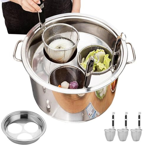 Pasta Pot with Strainer Insert - Stainless Steel Cookware - Spaghetti Cooker Steamer - for Cooking Lovers Beginners Professionals Meal Prep Party Family Gathering Vegetables Holiday