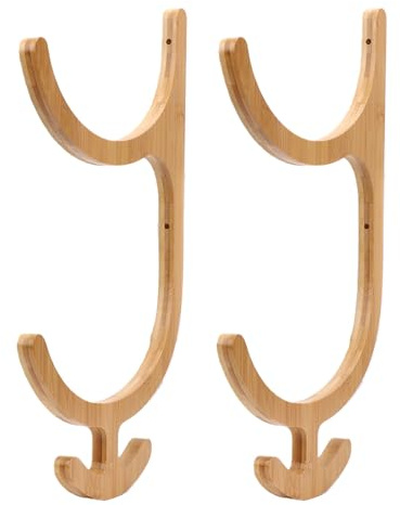 UPALDHOU Mattenhalter, 2 Sets, 4 Haken, Wandmontage, Matten-Aufbewahrungsregal, Zubehör-Aufbewahrung für Heimfitness