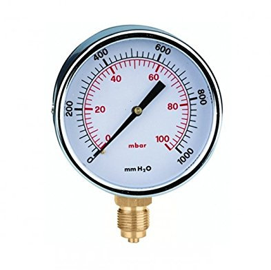 Caleffi Manometro Gas Attacco Radiale 0-100 mbar r80