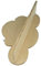Artemio Wolke personalisierbar, 39 cm, Regal aus Holz, 39 x 22 x 11 cm, Beige