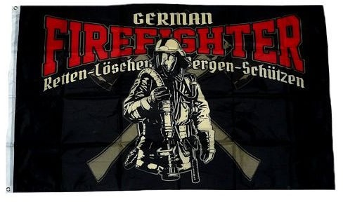 Fahne/Flagge Feuerwehr Firefighter 90 x 150 cm