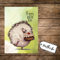 ilka parey wandtattoo-welt A6 Geburtstagskarte Postkarte Print Igel mit Kuchen & Spruch Happy Birthday pk166