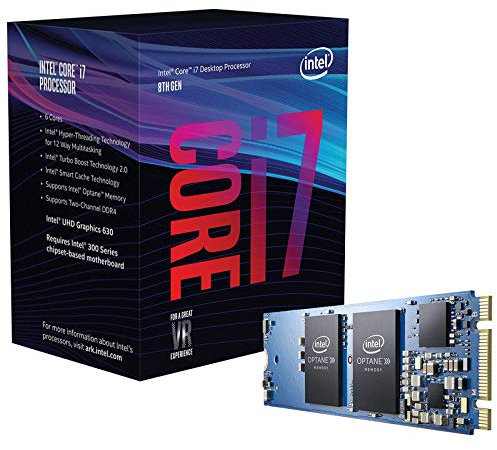 Intel Core ® ™ i7+8700 Processor (12M Cache, up to 4.60 GHz) includes ® Optane™ Memory (16GB) 3.20GHz 12MB Cache intelligente Scatola processore