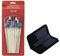 Brunnen 1048929 Lot de 12 pinceaux à maquillage en poils naturels, 12 Pinsel + Tasche