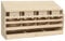 vidaXL Kiefernholz Massiv Legenest Hühnernest 4 Fächer für mittelgroße Hühner Legenester Abrolllegenest Abrollnest Abroll-Legenest 106x40x59cm