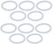 Othmro O-ring in silicone, diametro interno 27 mm, diametro 33 mm, larghezza 3 mm, guarnizione di tenuta 10 pezzi