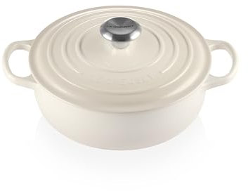 Le Creuset Sauteuse en fonte émaillée Signature - 3,5 l - Meringue