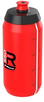 Polisport 8645600006 - R Collection Fahrradflasche Modell R550 mit einem Fassungsvermögen von 550 ml. BPA-freie Trinkflasche für Radfahrer in Rot