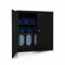 Jan Nowak Kleiner Aktenschrank C001B Büroschrank Metallschrank Lagerschrank 2 Verstellbare Fachböden Pulverbeschichtet Abschließbar 92,5 cm x 90 cm x 40 cm (Schwarz)