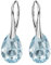 Ohrringe Silber 925 Hängend - Ohrringe Hängend mit Kristallen - Wählen Sie Schmuck für Sie - Wetten Sie Auf Silber Ohrringe Damen in Form eines Tropfes (Aquamarine)