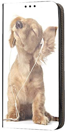 KX-Mobile Hülle für iPhone 7/8 / SE 2020 Handyhülle Motiv 1023 Hund Hunde Baby Welpe Braun Premium Smart aus Kunstleder einseitig Bedruckt HandyCover Handyhülle für iPhone 7/8 / SE 2020 Hülle