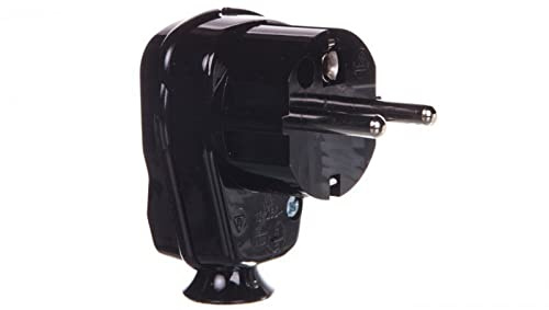 Winkelstecker teilbar w/u 16A 2P AWA-5 schwarz 51.11 Elektro-plast Spatel 5905548287614