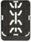 1x Versicherungs-Kennzeichenhalter 135 x 110 mm (für Mofa, Roller, S-Pedelec, E-Bike, Moped, L-Rad, Leichtrad) (Schwarz (nicht lackiert)