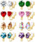 Roheafer 8 Pairs Clip On Earrings Set for Women Non Pierced Clip On Earrings Hypoallergenic Non-Piercing Fake Earrings Vibrant Color Birthstone Clip on Earrings For Girls Jewelry